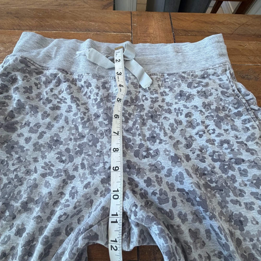 Athleta Light Gray Leopard Print Joggers - Picture 6 of 9